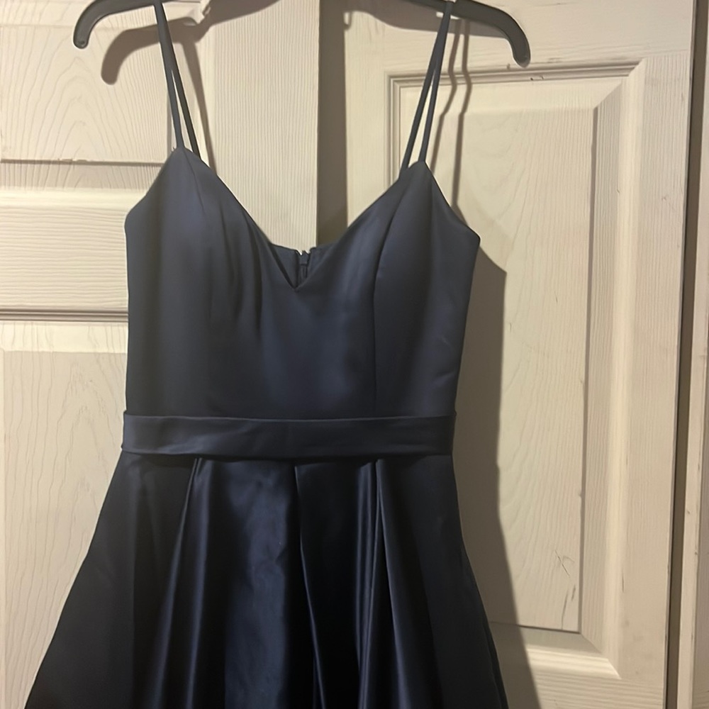 Midnight blue Satan gown